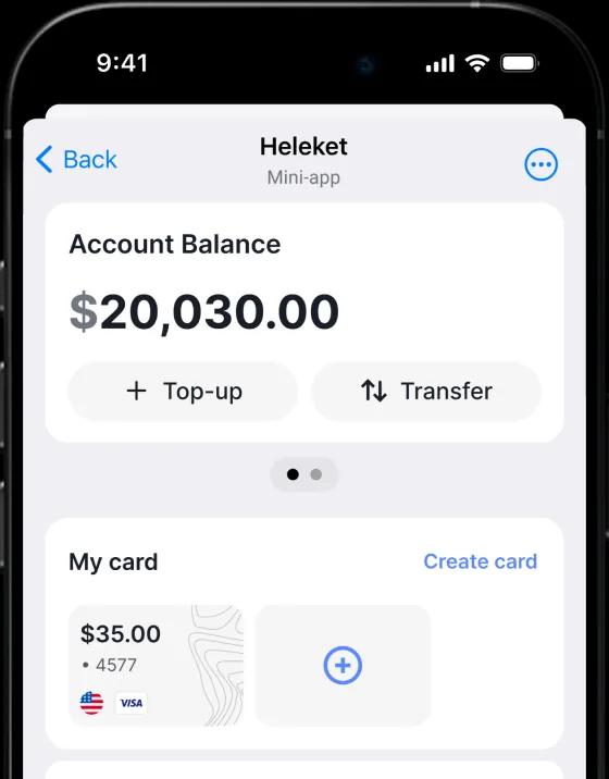 image phone with opened account