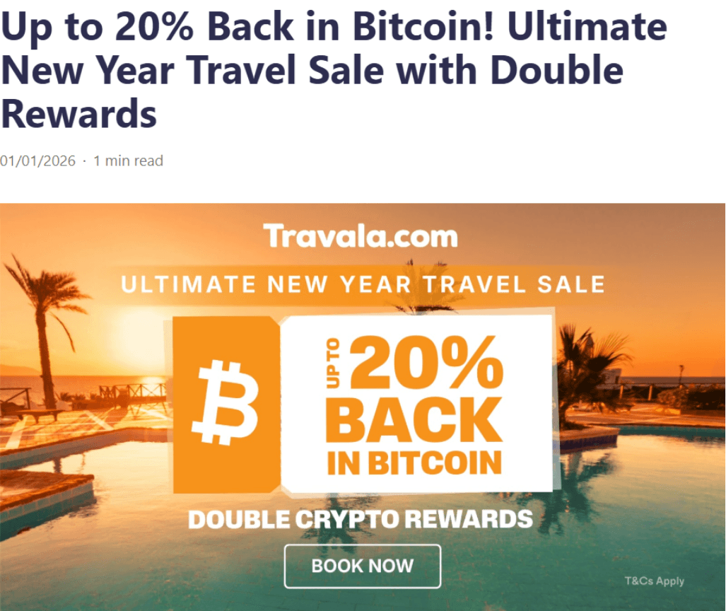 Promotion on booking site