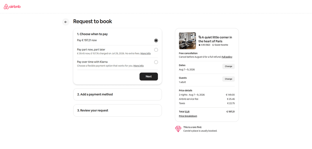 Pay now таңдау