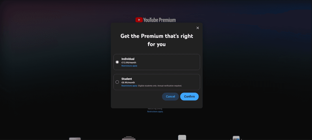 Individual rejasini tanlash