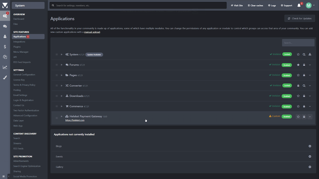 Configure